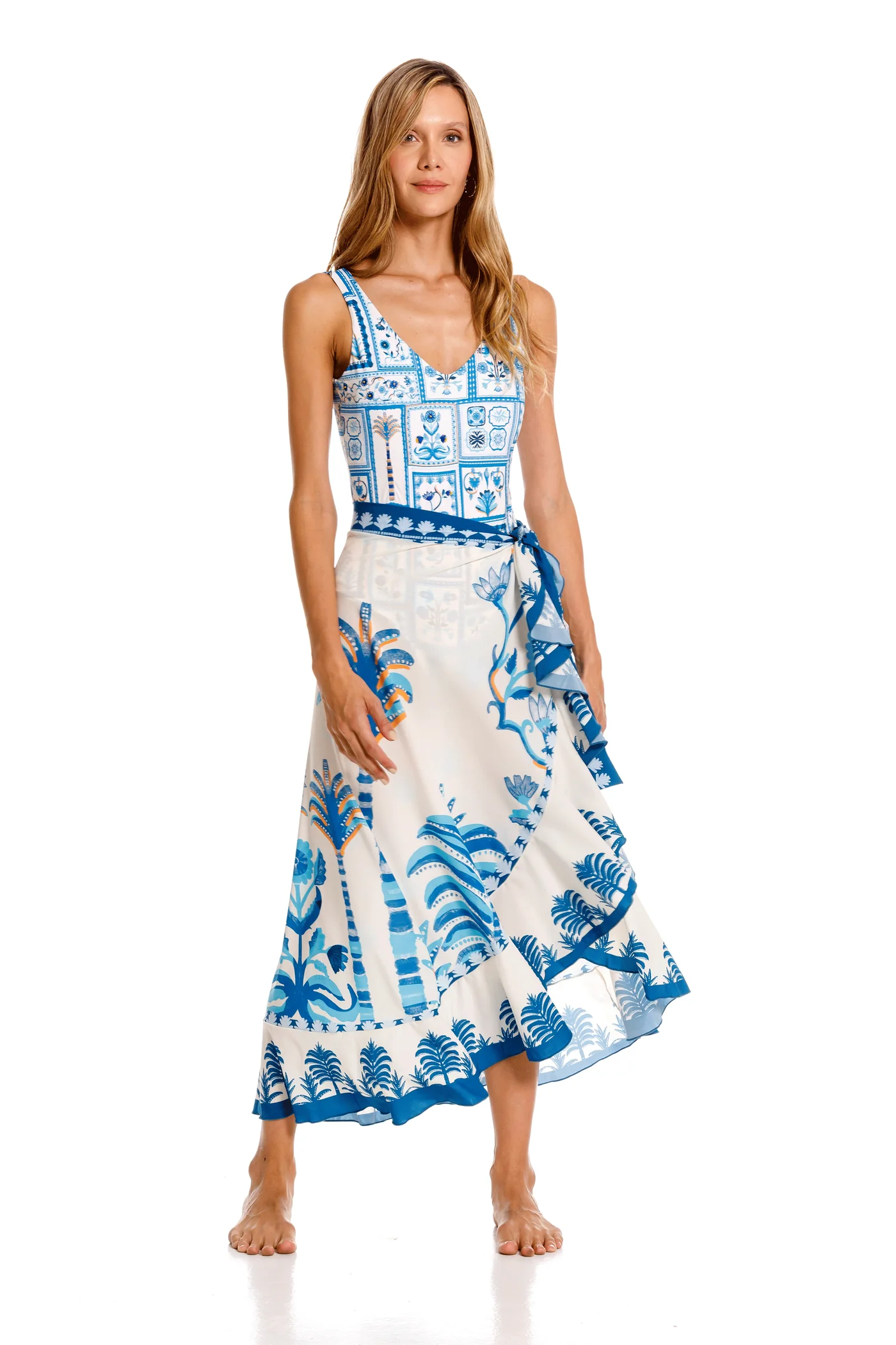 Falda Bolero Rosetta Azul